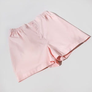 Powder Pink Cotton Boxer Shorts - FGTONSILK