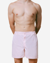 Powder Pink Cotton Boxer Shorts - FGTONSILK