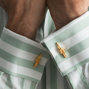 Hercules Knot Cufflinks - fine jewellery - gold plated - silver 925 - FGTONSILK