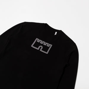 Linear Castle - black sweatshirt - product - FGTONSILK