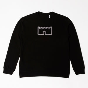 Linear Castle - black sweatshirt - product - FGTONSILK