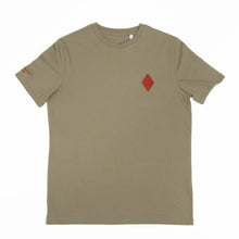 Red_Rhomb - olive_green - t-shirt -product - FGTONSILK
