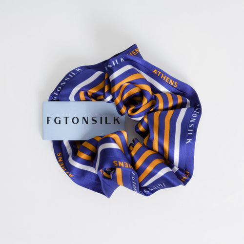 Summer - Silk Scrunchie - 100% greek silk - FGTONSILK