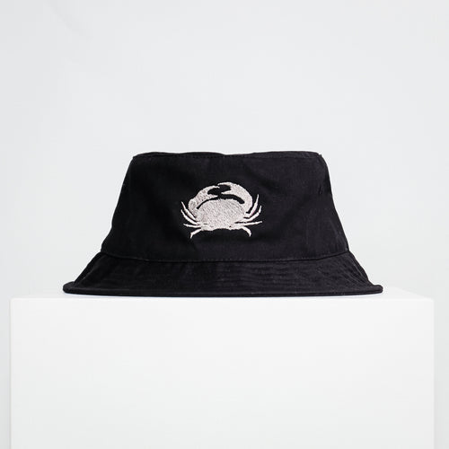 Summer Crab black bucket hat - FGTONSILK