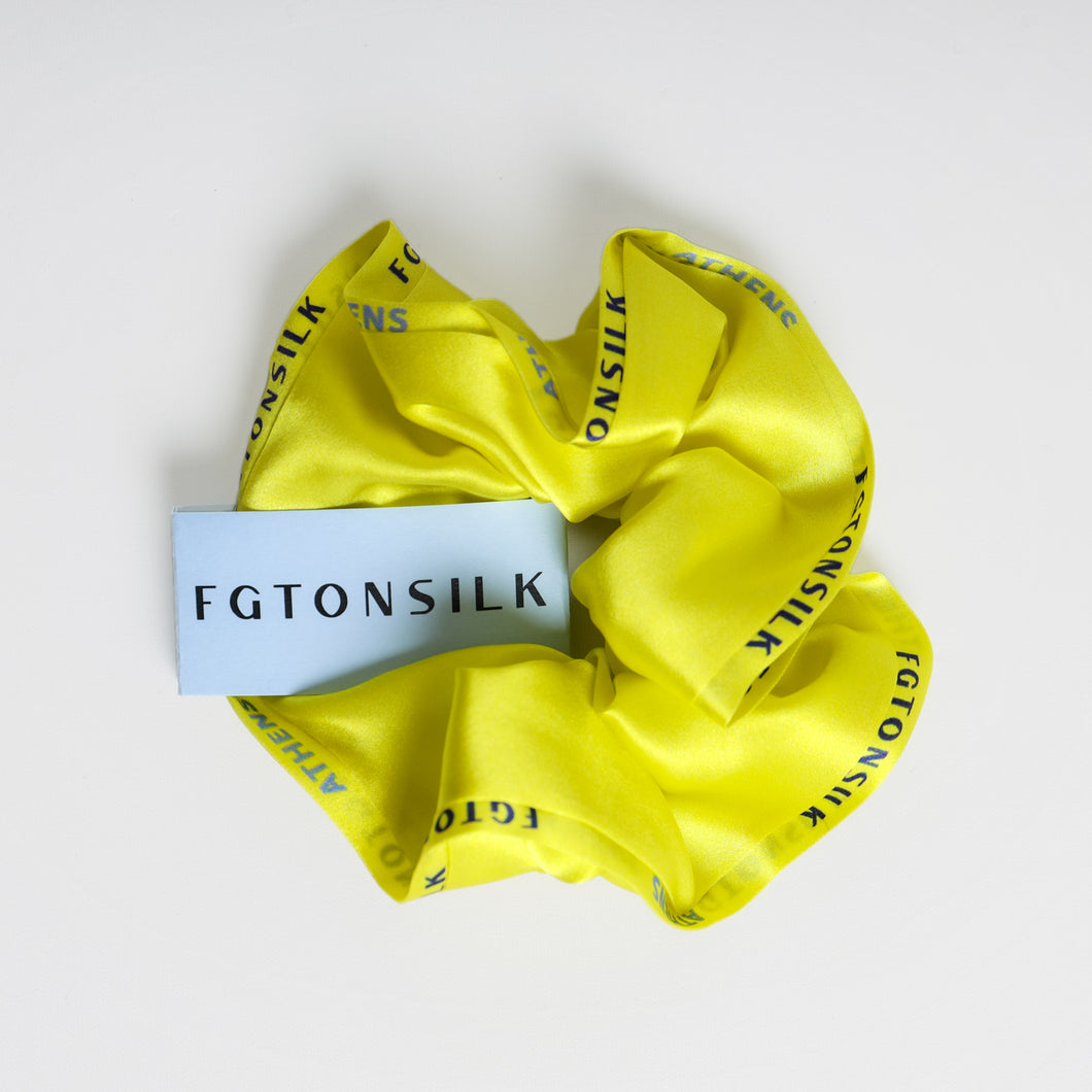 Summer - Silk Scrunchie - 100% greek silk - FGTONSILK