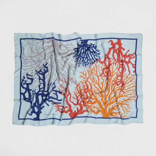 Summer - silk pareo scarf 140x90 - Greek silk scarf - FGTONSILK