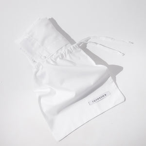 Pure White Cotton Boxer Shorts - FGTONSILK