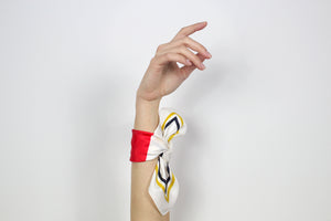 Hight Quality - Artist's Rhomb - unisex pochette square 30 - greek silk scarf - on your arms - fgtonsilk