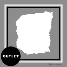Silver Cotton Paper Simplicity unisex pochette square 30 - silk scarf - fgtonsilk