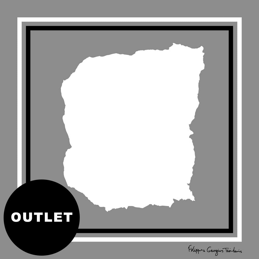 Silver Cotton Paper Simplicity unisex pochette square 30 - silk scarf - fgtonsilk