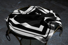 B&W Perspective Square - bandana square 52 - silk scarf - FGTONSILK